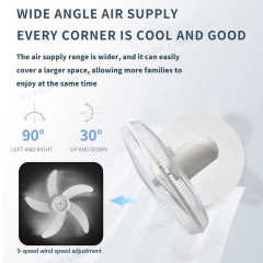 16 Inch Solar Powered Stand Fan with LED Light 6V4.5AH Battery 9V10W Panel AC/DC Remote Guangdong China Etenda