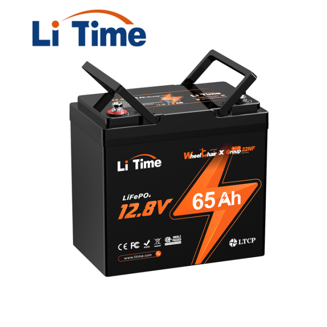 65Ah LiFePO4 12V Lithium Battery 832Wh Waterproof IP65 Electric Wheelchairs Medical Devices Battery with 65A BMS Group 22NF