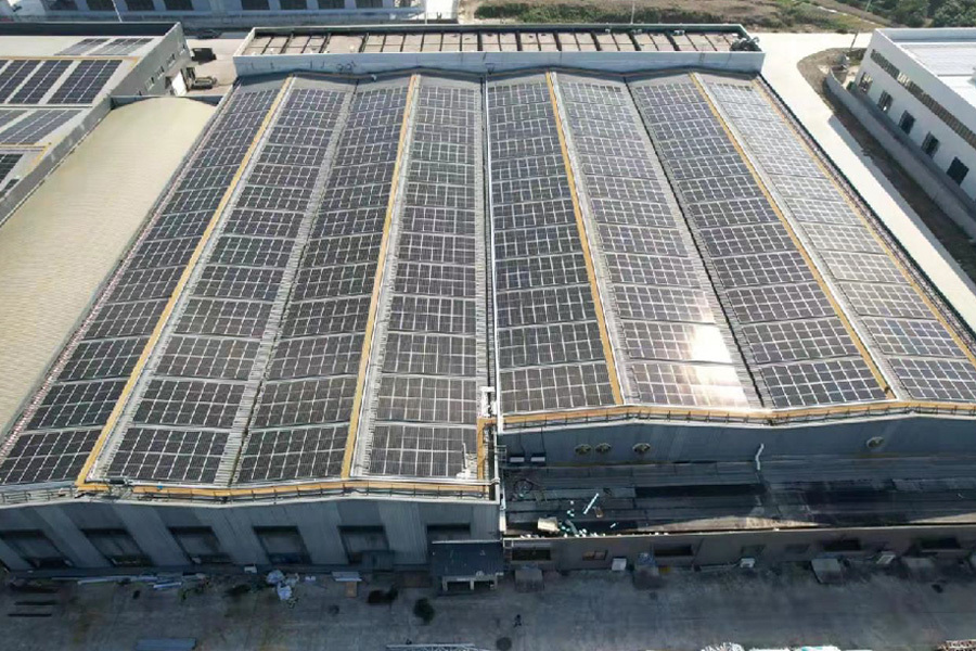 Rooftop Photovoltaic System 3600KWp Industrial and Commercial Distributed PV Installation Huanggang City, Hubei Province