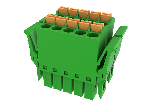 Plug-in Terminal Block Screw Cage Spring PUSH IN Puncture Connection for Energy Storage Battery Systems