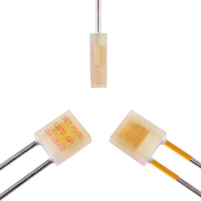 DC-Alloy Thermal Cutoff High Accuracy Non-Resettable 102~150℃ 20A 125VDC for Battery and EV Applications