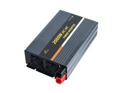2000W Pure Sine Wave Inverter 12V/24V 100-240VAC 4000W Surge Power with USB Port for Inductive Load & Sensitive Devices