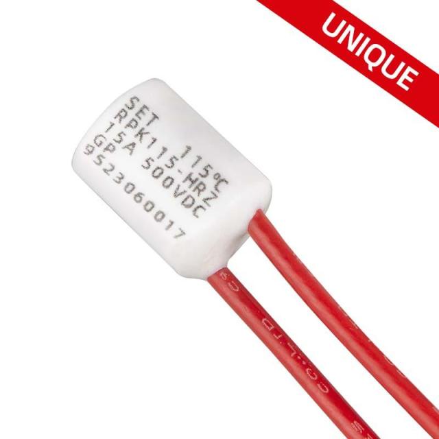 RPK Series DC-Alloy Thermal Link 102~150°C 15A 500VDC for Battery Cooling Systems Heaters SETsafe