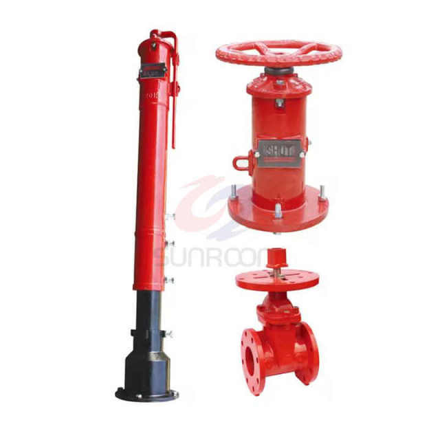 Water Shutoff Post Manual Fire-Fighting System Wall Firefighting Equipment Accessory Easy Installation Ductile Iron Body OEM Customizable Sunroom/Shuanglong