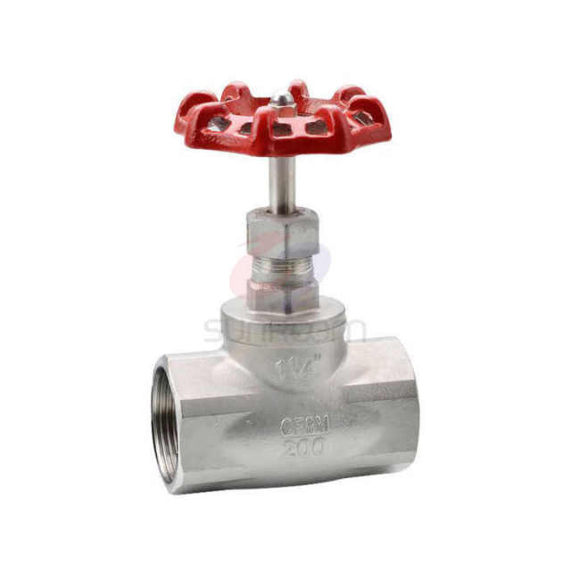 Stainless Steel Screwed Globe Valve SS304/SS316 Female Thread Flow Regulation for Firefighting Pipelines