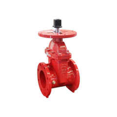 Ductile Iron NRS Grooved Gate Valve Post Flange Wrench Nut High-Pressure American Design FBE Firefighting Equipment Accessory UL 262 AWWA C515 C509 0°C to 80°C 300 psi FBE Coating Training Foam Re-Ignition Fire Protection Sunroom/Shuanglong