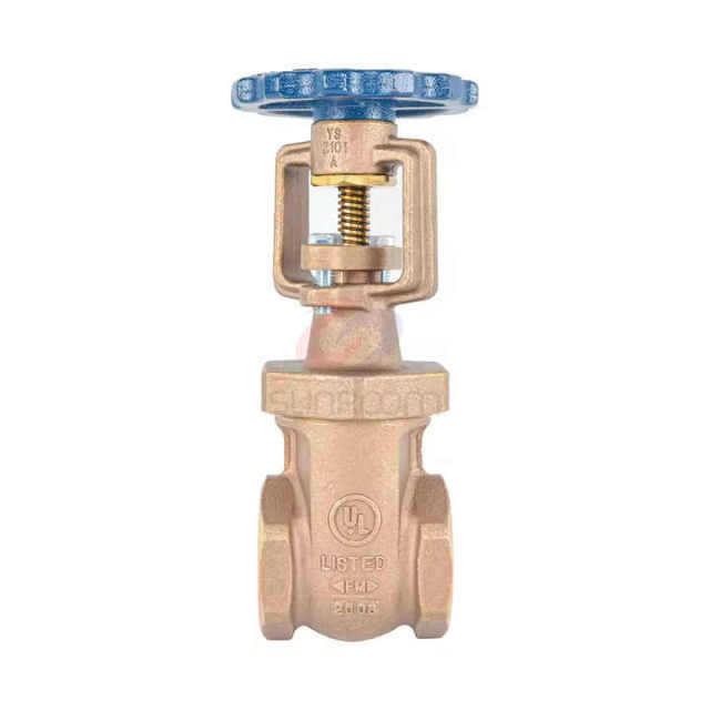 UL 262 Approved Female Thread High-Pressure Bronze OS&Y Gate Valve 1/2''-2'' Firefighting Application Sunroom/Shuanglong