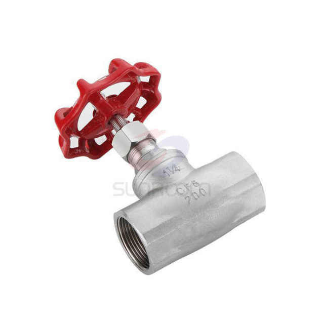 Stainless Steel Screwed Globe Valve SS304/SS316 Female Thread Flow Regulation for Firefighting Pipelines