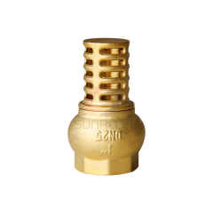 Brass Foot Valve Strainer Thread Connection Firefighting Equipment Accessory with SS Brass Screen China Factory Direct Sales