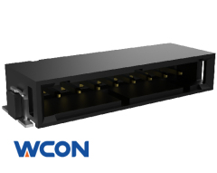 2.54mm Pitch Plug Single Row Surface Mount Connector for Horizontal Electrical Systems Gold Plated