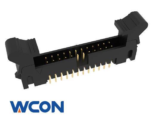 2.00mm Pitch Ejector Header Connector Horizontal Through Hole Long Latch Gold or Tin over Ni DIP 3.00mm for Energy Storage and Battery Systems