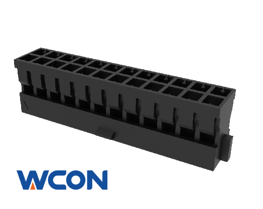 2.00mm Pitch Box Housing Connector Double Row Black with Center Latch or Side Rib for New energy storage system