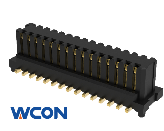 Board To Board Connector Vertical Surface Mount Dual Row Plug With Post Reinforced Black Metal Fitting 0.5AMP 50V 3612-PXXX-035XXR01