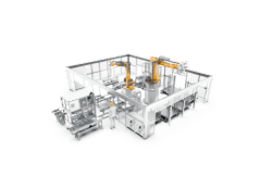 Module Inspection and Inserting Into Lower Housing Station Automatic OCV Testing Integrated Module Loading for Battery Housing Assembly