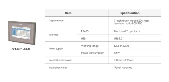 DC Precision Power Distribution Monitoring Unit with 7-inch LCD Touchscreen for Data Center Power Management