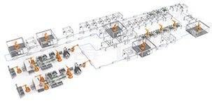 Module Pack CTP Turnkey Solutions for Automotive Manufacturing with Over 85% Automation Rate and Multi Variant Compatibility