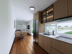 High Cube Container Home 2.7m Height Rock Wool Insulation Residential Commercial Use