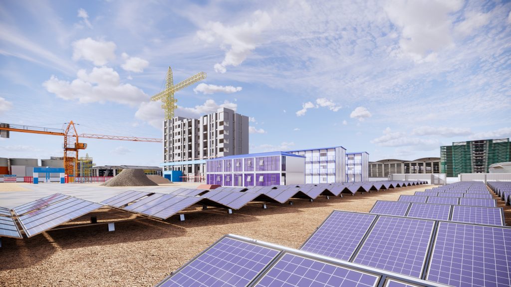 Solar Container for Construction Off-Grid Energy Solution with 100-500 kWh Capacity for Remote Construction Sites and Industrial Projects