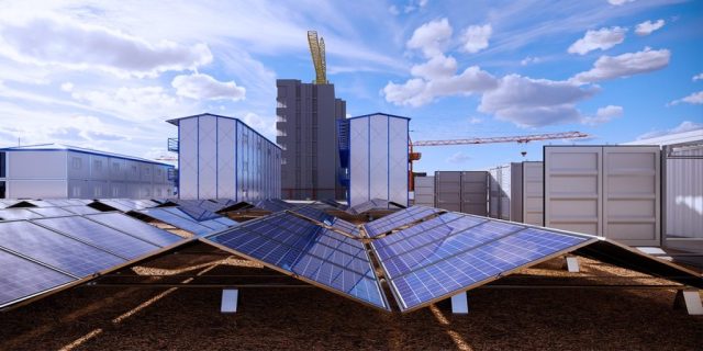 Solar Container for Construction Off-Grid Energy Solution with 100-500 kWh Capacity for Remote Construction Sites and Industrial Projects