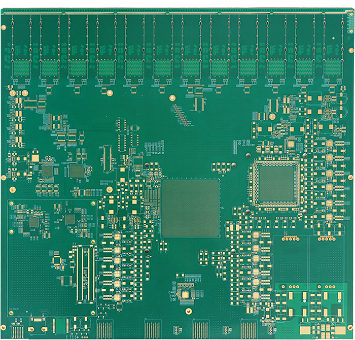 High Frequency PCB 26L 3.5mm Thickness 0.33OZ Tachyon 100G Industrial Control Applications