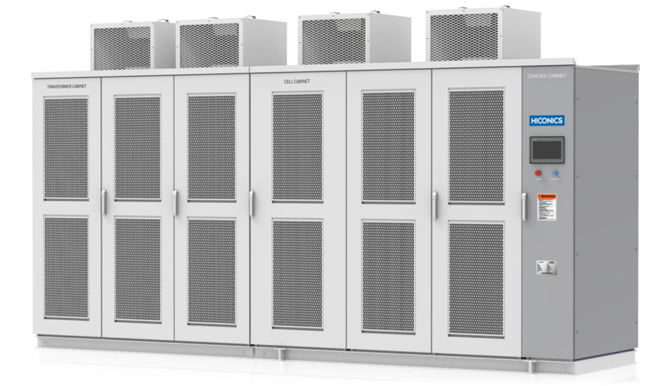 HC1000S Single-Sided Maintenance High-Voltage Inverter Wall-Mountable Industrial Energy Storage Systems Hiconics