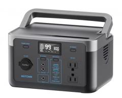 WETOWN Portable Power Station 299.5Wh 12.8V LiFePO4 Battery for Camping and Home Use