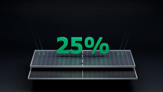 Bifacial Power Generation Gain Up to 25% Efficiency for Solar Power Stations
