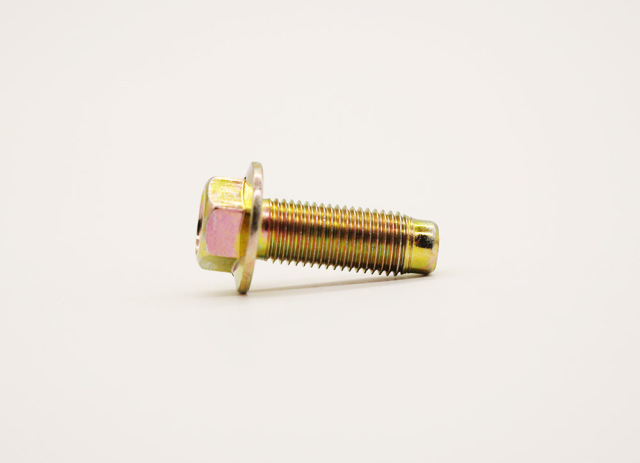 Colored Zinc Plated Hexagon Flange Bolts Carbon Steel High-Strength Anti-Loosening Fasteners for Automotive Engines and Heavy Machinery