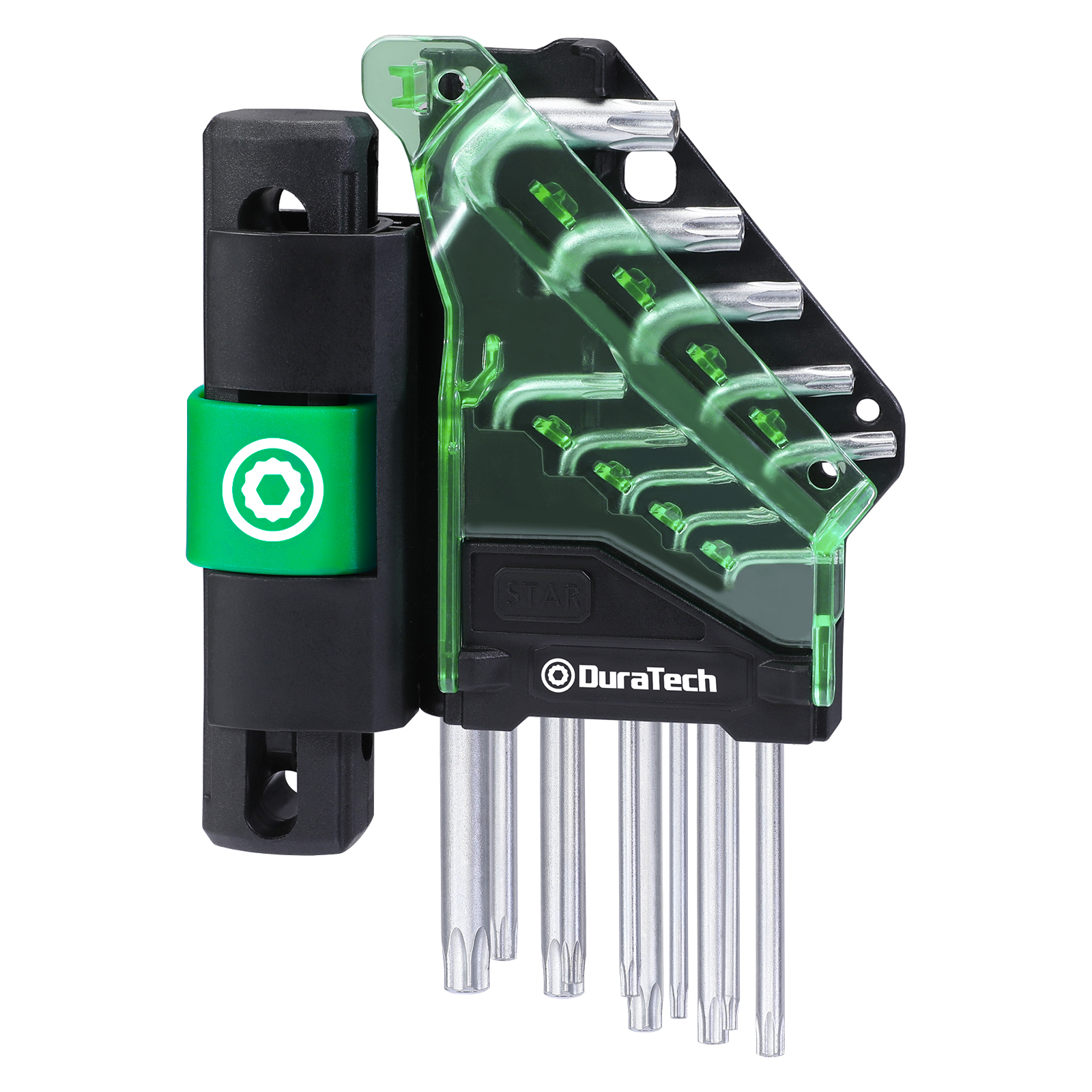 10pcs Star S2 Long Arm Hex Key Set with T-Handle Hardened Heat-Treated S2 Steel Corrosion Resistant Nickel Matte Plating for Home Garage Workshop Tools DuraTech