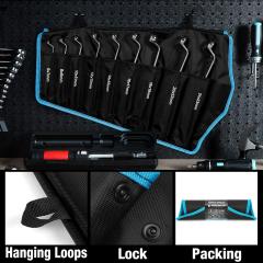 Offset Box Wrench Set, Metric Heat-Treated Chrome Vanadium Steel High-Polish Finish for Tight Spaces and Hard-to-Reach Fasteners Duratech Tools