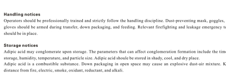 Adipic Acid White Crystal Powder Slightly Water-Soluble Engineering Plastics Raw Material for Polyurethane Foam and Synthetic Rubber HF