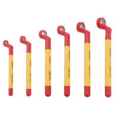 Insulated Ring Wrench 1000V AC Rated 75 Degree Offset Ring Head for Battery Energy Storage Systems DuraTech