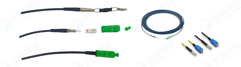 Through-the-wall Fiber Optic Cable Assembly Pre-installed Ceramic Ferrule Assembly for Indoor/Outdoor Building Wiring