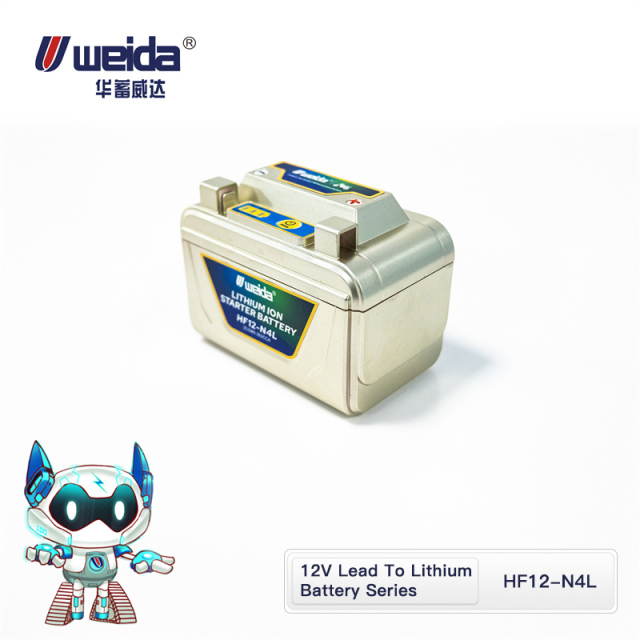 12.8V 2Ah Portable Lithium Motorcycle Start Battery High-Performance LiFePO4 for Motorcycles Starters