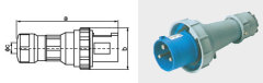 Industrial Plug & Socket Coupling 63A 125A 220-415V IP67 Waterproof Dustproof for Industrial Power Connection
