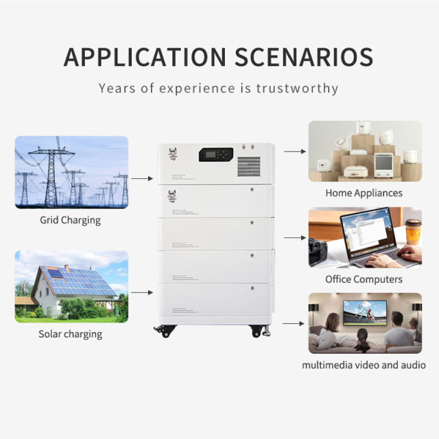 Solar Battery Storage Powerwall Lithium 100MWH Home Energy Storage System with Backup Power for Residential and Small Commercial Use