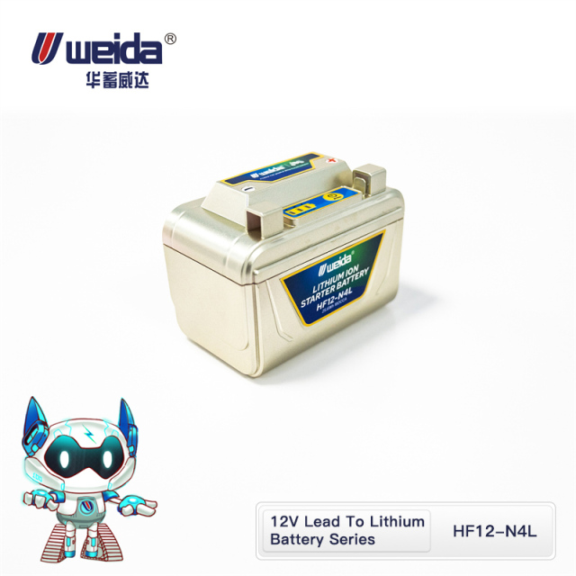 12.8V 2Ah Portable Lithium Motorcycle Start Battery High-Performance LiFePO4 for Motorcycles Starters