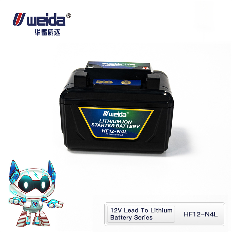 12.8V Lead To Lithium Starter Battery High Temperature Resistant Vibration Resistance for Automotive Applications