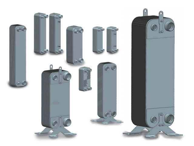 Conventional Copper-Based Brazing Heat Exchanger High-Efficiency Heat Transfer for HVAC Industrial Cooling Oil Coolers FEKS