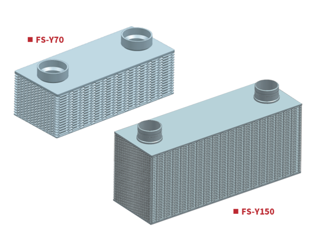 Flue Gas Heat Recovery System Compact Structure Energy Saving Auxiliary Water Cooling FEKS Y Series