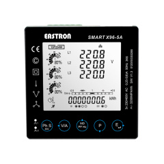 Three Phase Panel Mounted Multi-function Meter Self-Powered Supply High Accuracy Class 0.5s Up to 63rd Harmonic for Electricity Distribution Eastron