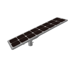 Solar Flat Light 100W Integrated 5V/100W Solar Panel 8000lm High Luminous Flux 8-10m Installation Height for Streets Residential Areas Parks Squares