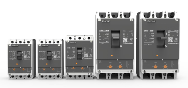 KFM5 Series Moulded Case Circuit Breaker High Breaking Capacity Short Flashover Anti Vibration for AC DC Power Systems