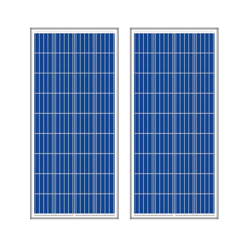 Polycrystalline Solar Panel High Efficiency Low-Light Performance Tempered Glass Aluminum Frame Solar Power System