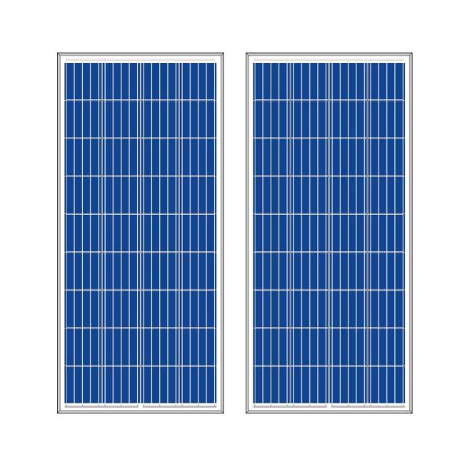Polycrystalline Solar Panel High Efficiency Low-Light Performance Tempered Glass Aluminum Frame Solar Power System