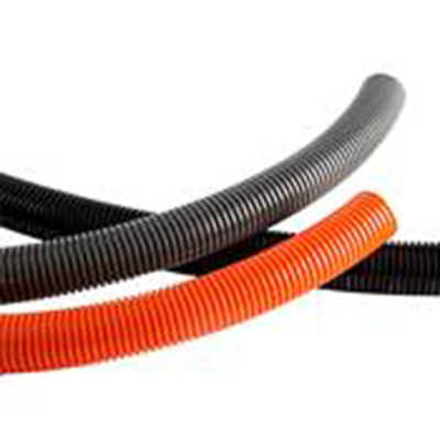 Orange Polyamide Tubing Flame-Retardant Flexible Anti-Friction Heat Resistant to 125℃ Electric Insulation Protection for EV and Energy Storage Systems