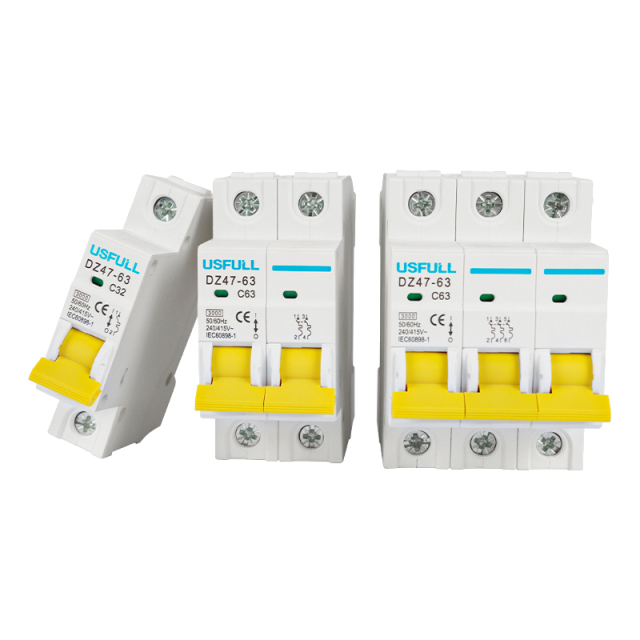 DZ47 Type Circuit Breaker High-Performance Overload Protection for Household and Industrial Electrical Systems USFULL