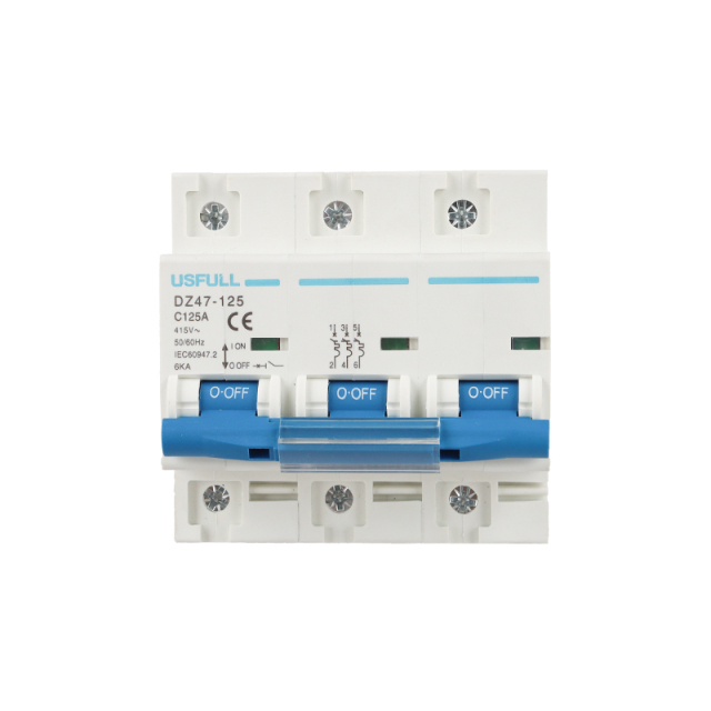 Miniature Circuit Breaker DZ47-125 (NC100H) 80A-125A High Breaking Capacity 6kA Lighting and Motor Distribution Systems USFULL