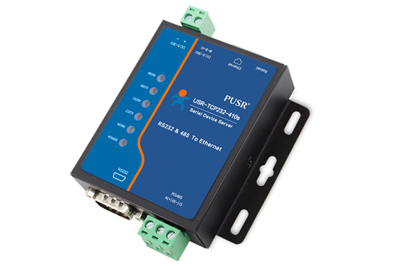 USR-TCP232-410s Dual Serial Port Secure Device Server for IoT Connectivity with MQTT SSL Encryption and Edge Computing