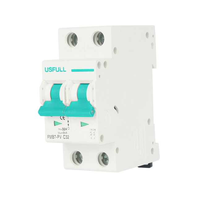 USFULL DC Breaker 6A-63A 12V-1000V PV Solar Energy Storage System Protection Circuit Breaker FMB7-PV Series